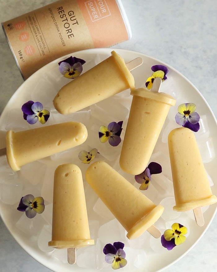 Homemade Mango Pineapple Popsicles