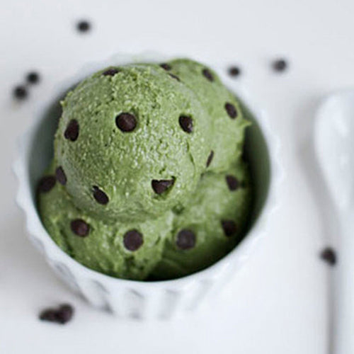 green vegan ice-cream