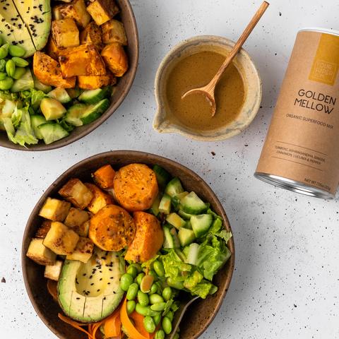 Sweet Potato Buddha Bowl With Hummus Recipe